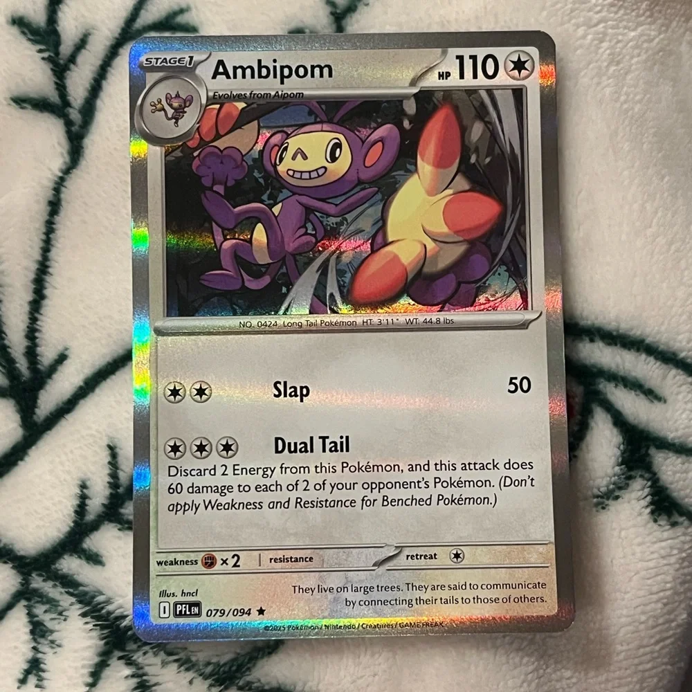 Pokemon Ambipom 079/094 holofoil Phantasmal Flames Card